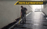 Teste eletrostatico em rampas de veiculos