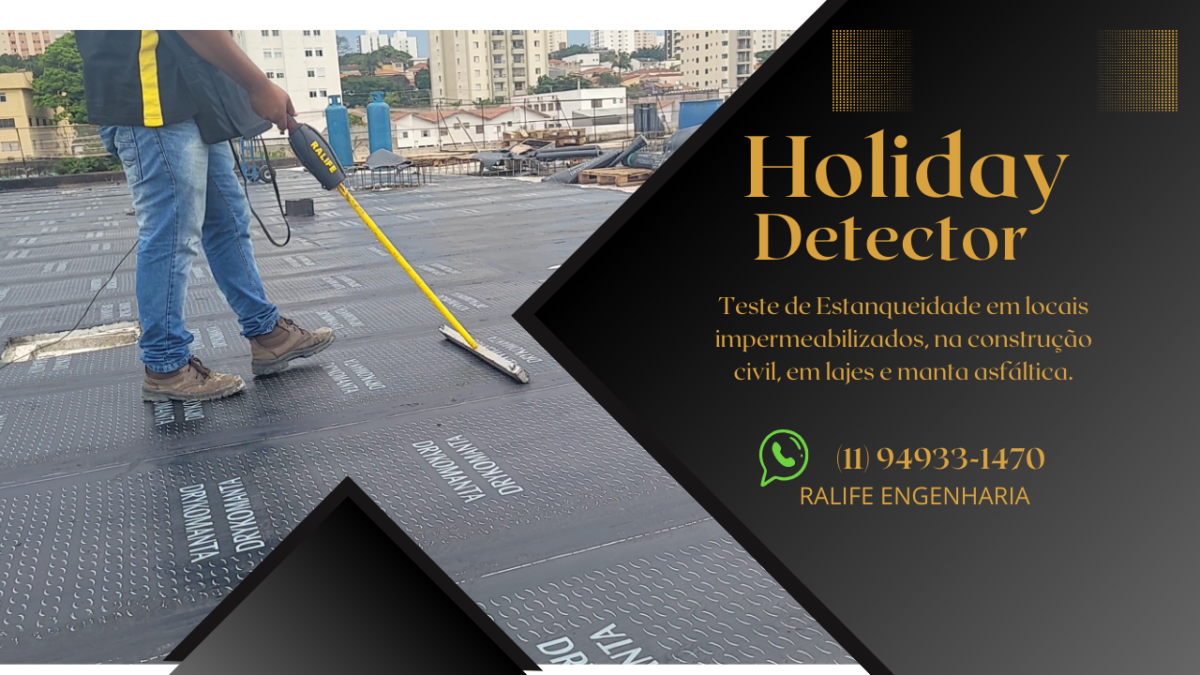 Ralife Engenharia garante a estanqueidade de suas obras com o eficaz Holiday Test, prevenindo problemas de infiltração.