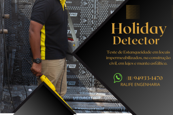 Descubra como o Holiday Detector assegura a estanqueidade das piscinas. Ralife Engenharia oferece testes especializados.