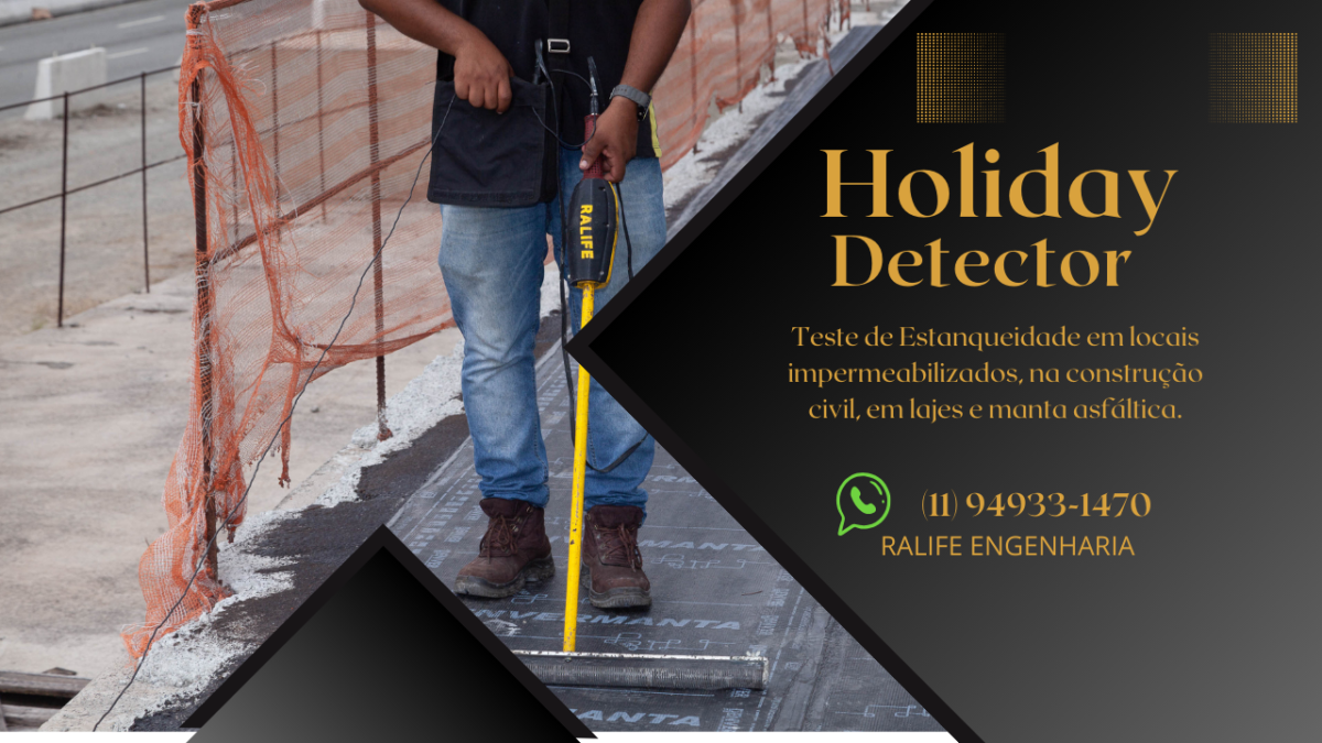 A Ralife Engenharia utiliza o Holiday Detector para garantir a segurança dos diques de contenção, prevenindo falhas na impermeabilização.